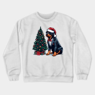 Rottweiler Dog Christmas Crewneck Sweatshirt